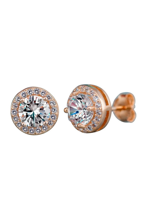 Stud 925 Silver Gold Rose Gold Stud Earrings for Women Jewelry