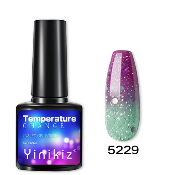 Dengmore Temperature Change Nail Glue Gradient Phototherapy Nail Polish Glue Tool Nail Gel DIY Nail Salon At Home 8ml