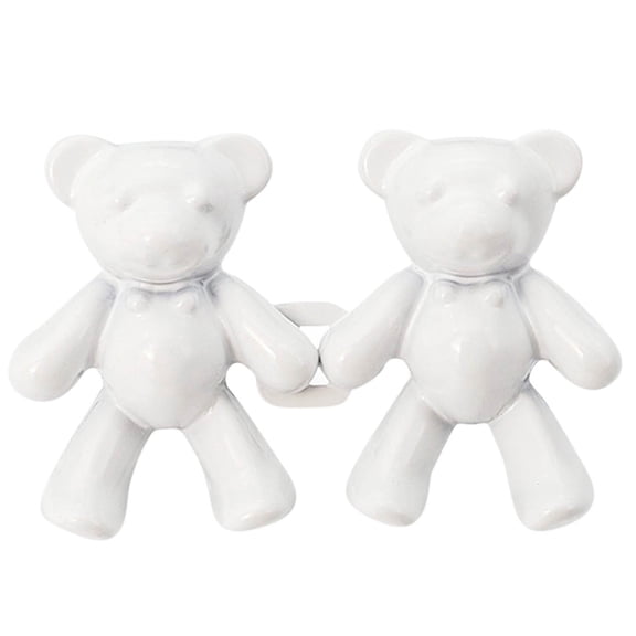 FFENYAN Tighten Waist Button Pins Cute Bear No Sew Waist Button Jean Buttons Pins For Loose Jeans Waist Button No Sewing Required Waist Tighten Metal Waist Button Pin For Jeans