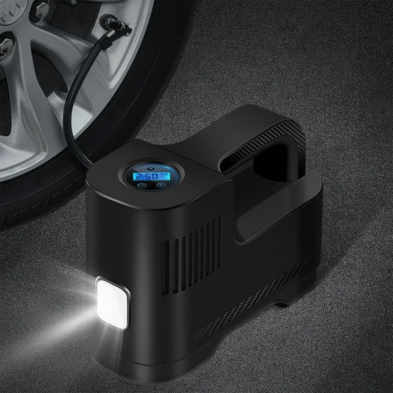 Dengmore Tire Inflator Portable Air Compressor Cordless Battery Rechargeable Bike Pump With Digital Display 150PSI Electric Wireless Pump For Inflatables Cars Balls