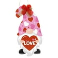 thumbnail image 1 of Dengmore Valentine's Day Hanging Gnome Ornaments Door Sign Valentine's Day Dwarf Door Sign Wooden Door Hook Valentine's Day Porch Decoratio, 1 of 6