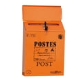 thumbnail image 1 of Dengmore Vintage Retro Wall Mount Mailbox Mail Postal Letter Newspaper Box Waterproof for Home, 1 of 4