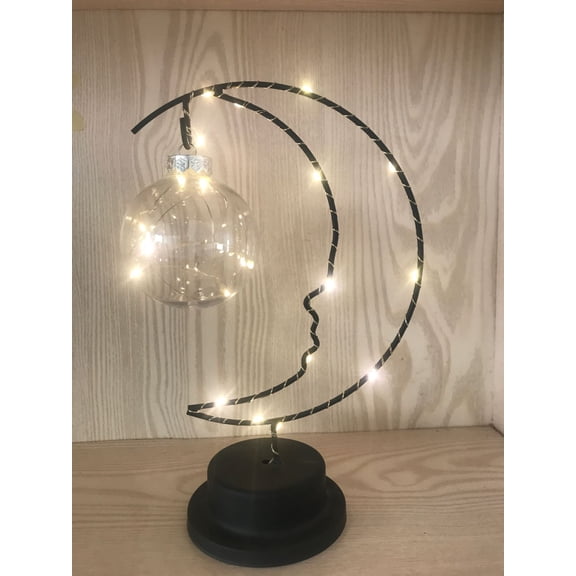 Dengmore Warm Small Night Light Unique Design Table Lamp Night Light Moon Light LED Ball Light Bedroom Decoration Table Lamp
