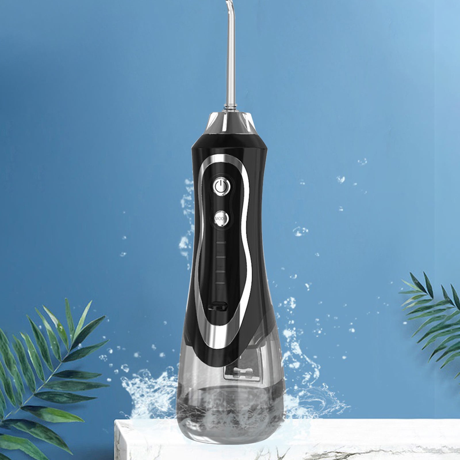 Dengmore Water Dental Flosser Cordless for Teeth Electric Tooth Irrigator With 4 Nozzles Portable and Rechargeable IPX7 Waterproof Strong Battery Life Water Toothbrush Pick