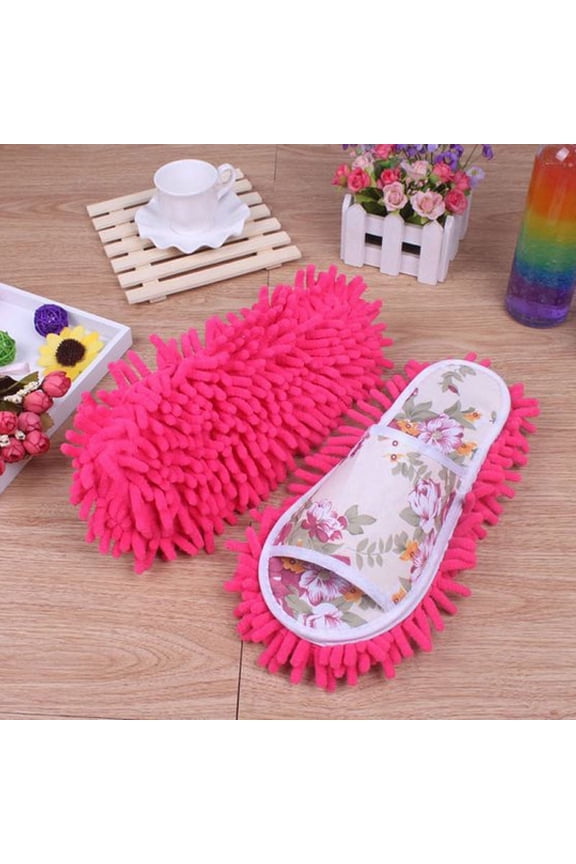 Women Dust Mop Slippers Socks Microfiber House Slippers Bedroom Shoes Hot