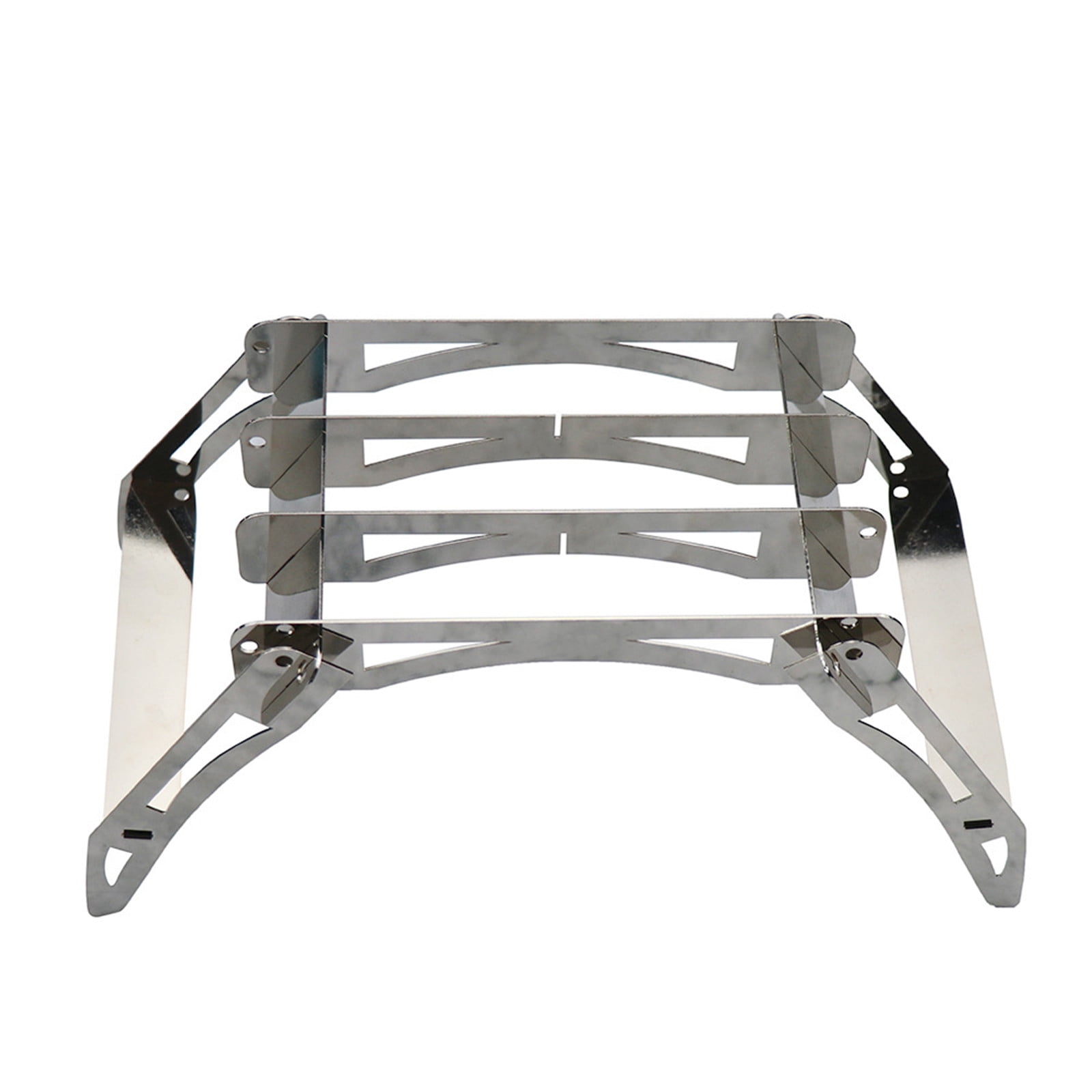 Dengmore Wood Stove Stainless Steel Portable Stove Folding Charcoal Cooking Grill Firewood Stove Lightweight Foldable Firewood Stove for Camping Cooking BBQ Picnic Outdoor, Car
