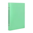 thumbnail image 1 of Denhf 1Pc 3 Ring Binder, 1 Inch Binders 3 Ring, Flexible Binder for Home Office Supplies, Plastic Ring Binder, Cute 1" Binder, Thin Binder, Round Rings, Classroom Must Haves, 12.2" x 9.1", Green, 1 of 6
