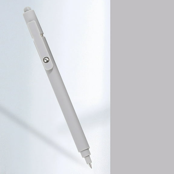 Denhf 1Pc Retractable Gel Pens, 0.5mm Fine Point Quick Dry Black Ink Pens, Smooth Writing Pens for Journaling, Drawing, and Note Taking, Office Stationery Supplies, Gray