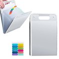 thumbnail image 1 of Denhf 1Pc Vertical Expanding File Folder, Accordion File Organizer with 13 Pockets and Labels, Receipt Document Organizer for Hold A4 Letter Size Paper, Office Supplies, 14.2" x 9.5", White, 1 of 9