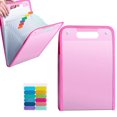 thumbnail image 1 of Denhf 1Pc Vertical Expanding File Folder, Accordion File Organizer with 13 Pockets and Labels, Receipt Document Organizer for Hold A4 Letter Size Paper, Office Supplies, 14.2" x 9.5", Pink, 1 of 9