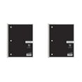 thumbnail image 1 of Denhf 2 Pack 1 Subject Notebook, Spiral Notebook, College Ruled Paper, 70 Sheets, 8" x 10-1/2", Classroom Must Haves, Black, 1 of 5