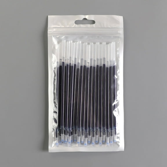 Denhf 20Pcs Ballpoint Pen Refills, 0.38mm Fine Nib Ink Pen Refills, Pen Replacement Refills for Journal Writing, Smooth Writing Pen Refills, Home Office Supplies, Blue