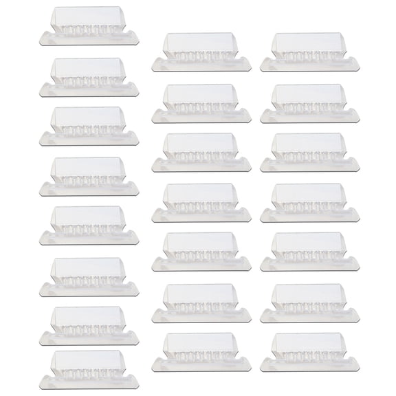 Denhf 25Pcs File Folder Tabs, Clear File Tabs for Hanging Folders, Plastic Hanging File Folder Tabs, 2 Inch, Clear