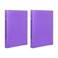 thumbnail image 1 of Denhf 2Pcs 3 Ring Binder, 1 Inch Binders 3 Ring, Flexible Binder for Home Office Supplies, Plastic Ring Binder, Cute 1" Binder, Thin Binder, Round Rings, Classroom Must Haves, 12.2" x 9.1", Purple, 1 of 6