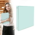thumbnail image 1 of Denhf 3 Ring Binder, Durable 1 Inch Binder, Colored Three Ring Binder for Office Supplies, 1 Inch Binders 3 Ring, Cute Binder, 3 Ring Binder 1 Inch, Classroom Must Haves, 11.6" x 9.8", Mint Green, 1 of 9