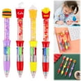thumbnail image 1 of Denhf 3Pcs Multicolor Pen, 4-in-1 Fun Ballpoint Pens, Cute Cartoon Rainbow Pens for Birthdays Gifts, Classroom Prizes and Party Favors, Classroom Must Haves, Random Color, 1 of 8