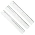 thumbnail image 1 of Denhf 3Pcs Plastic Ruler, Clear Ruler with Millimeter and Centimeters, Shatterproof Straight Ruler for Home Office Supplies, Metric Ruler, Classroom Must Haves, 20cm, 1 of 5