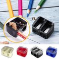 thumbnail image 1 of Denhf 4Pc Makeup Pencil Sharpener, Manual Small Pencil Sharpener with Lid and Double Hole, Eye Pencil Sharpener for Women, Crayon Sharpener for Kids, Lip Liner Sharpener, 4 Colors, 1 of 6