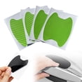 thumbnail image 1 of Denhf 4Pcs Car Door Handle Protector, Carbon Fiber Car Door Handle Stickers, Non-Marking Auto Door Handle Protective Film, Universal Anti-Scratch Car Door Handle Cup Protector for Most Cars, Green, 1 of 9