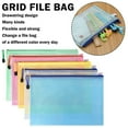 thumbnail image 1 of Denhf 5Pcs Mesh Zipper Pouch Bags, B4 Pencil Pouches for Classroom, Clear Zipper Pouches for Organizing, Mesh Bags with Zipper, Waterproof Travel Pouches, Office Supplies, 14.5" x 10.9", 5 Colors, 1 of 9