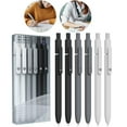 thumbnail image 1 of Denhf 6Pcs Gel Ink Pens, Aesthetic Pens, 0.5mm Quick Dry Black Ink Pen, Fine Point Smooth Writing Pens, Nice Pens for Journaling, Cute Pens for Nurses Teacher, Office Supplies, 1 of 8