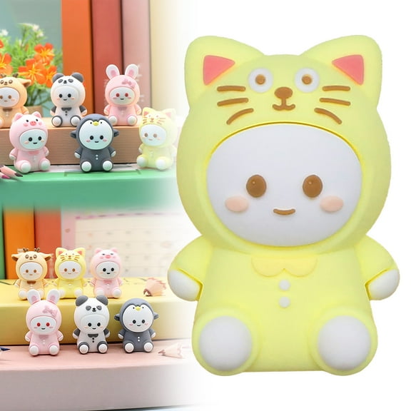 Denhf Cute Pencil Sharpener, Cartoon Hand Held Pencil Sharpener with Single Hole Design, Kawaii Manual Crayon Sharpener, Home Office Supplies, Classroom Must Haves