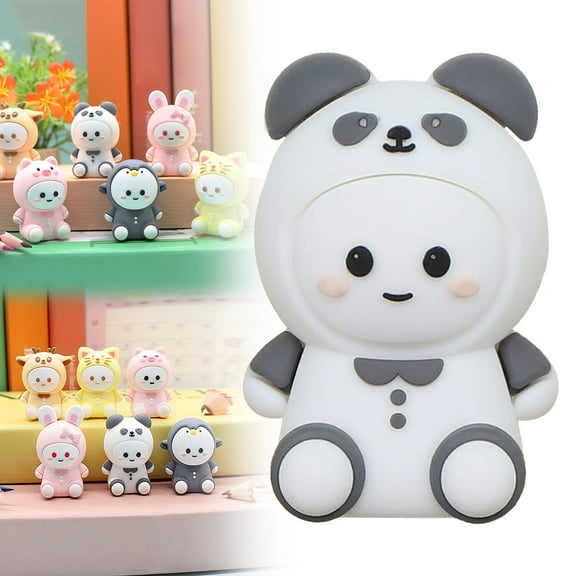 Denhf Cute Pencil Sharpener, Cartoon Hand Held Pencil Sharpener with Single Hole Design, Kawaii Manual Crayon Sharpener, Home Office Supplies, Classroom Must Haves