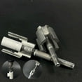 thumbnail image 1 of Denhf Integrated Internal & External Pipe Threading Tool, PVC Pipe Threader, Pipe Thread Cutting Tool, 1/2'' and 3/4'' Dies Electric Drill for Repair, Pipe Sizes Rethreading Tool, 2.36 Inch, 1 of 8