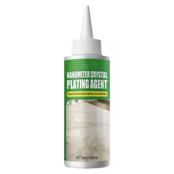 Denhf Nanometer Crystal Plating Agent, Stone Crystal Plating Agent for Tile Scratch Repair and Restoration Enhances Shine, Nano Crystal Coating Agent for Stone, Countertops, Floors Polishing