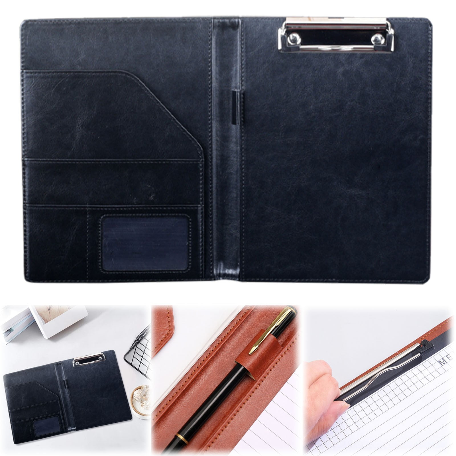 Denhf Professional Padfolio with - Denhf Professional Padfolio Clipboard A5 Size PU Leather Portfolio File Folder Magnetic Closure Cover Business Legal Pad Holder Office Interview Resu F8712f8f 2eec 461e Be67 E799ed9cb5bd.46a0da8465ddcd1961c4417ab38580c3 