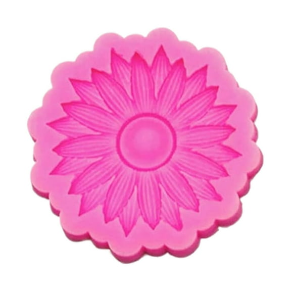 Denhf Sunflower Silicone Mold, 3D Flower Silicone Molds for Chocolate Fondant Cake Decoration, Flower Soap Wax Candle Polymer Clay Molds for Handmade Art Craft Baking Tool