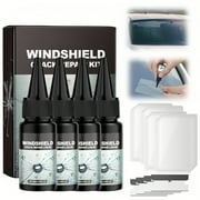 Denhf Windshield Crack Repair Kit, Window Crack Repair Kit, Windshield Repair Kit for Chips and Cracks, Car Windshield Crack Repair Liquid for Car Windscreen Tool, Glass Repair Kit, 0.68oz/20ml