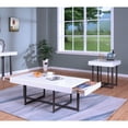 thumbnail image 1 of Denhour DH BASIC Contemporary White High Gloss Steel 2-Piece Storage Coffee Table Set by, 1 of 5