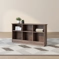 thumbnail image 1 of Denhour DH BASIC Transitional 6-Shelf Bookcase Headboard by  Walnut Walnut Finish, Wood Finish Full, 1 of 5
