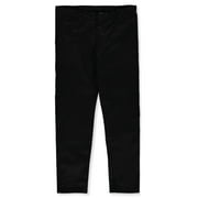 Denice Boys' Flat Front 5-Pocket Pants With Cell Phone Pocket - black, 4 (Little Boys)