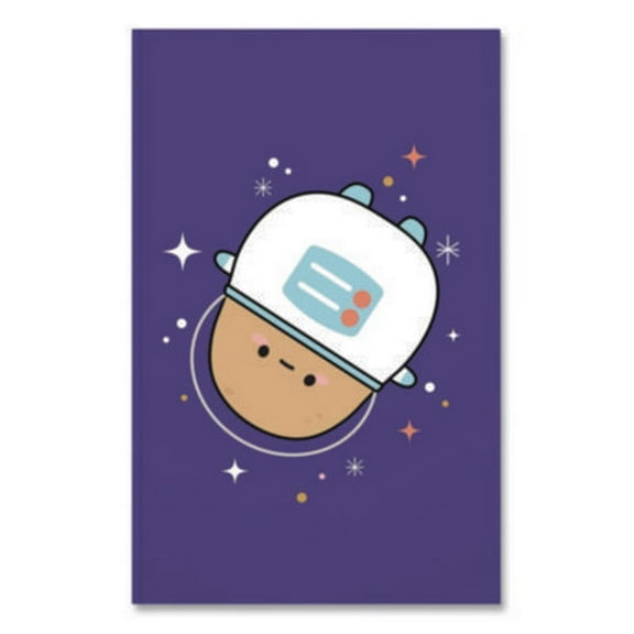 Denik LFC1893L Smoko Astro Tayto Layflat Notebook, 1 Subject, Medium/college Rule, Blue/white/tan Cover, (72) 8 X 5 Sheets