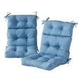 thumbnail image 1 of Denim 44 x 22 in. Outdoor High Back Chair Cushion (2-Pack) by Greendale Home Fashions, 1 of 9