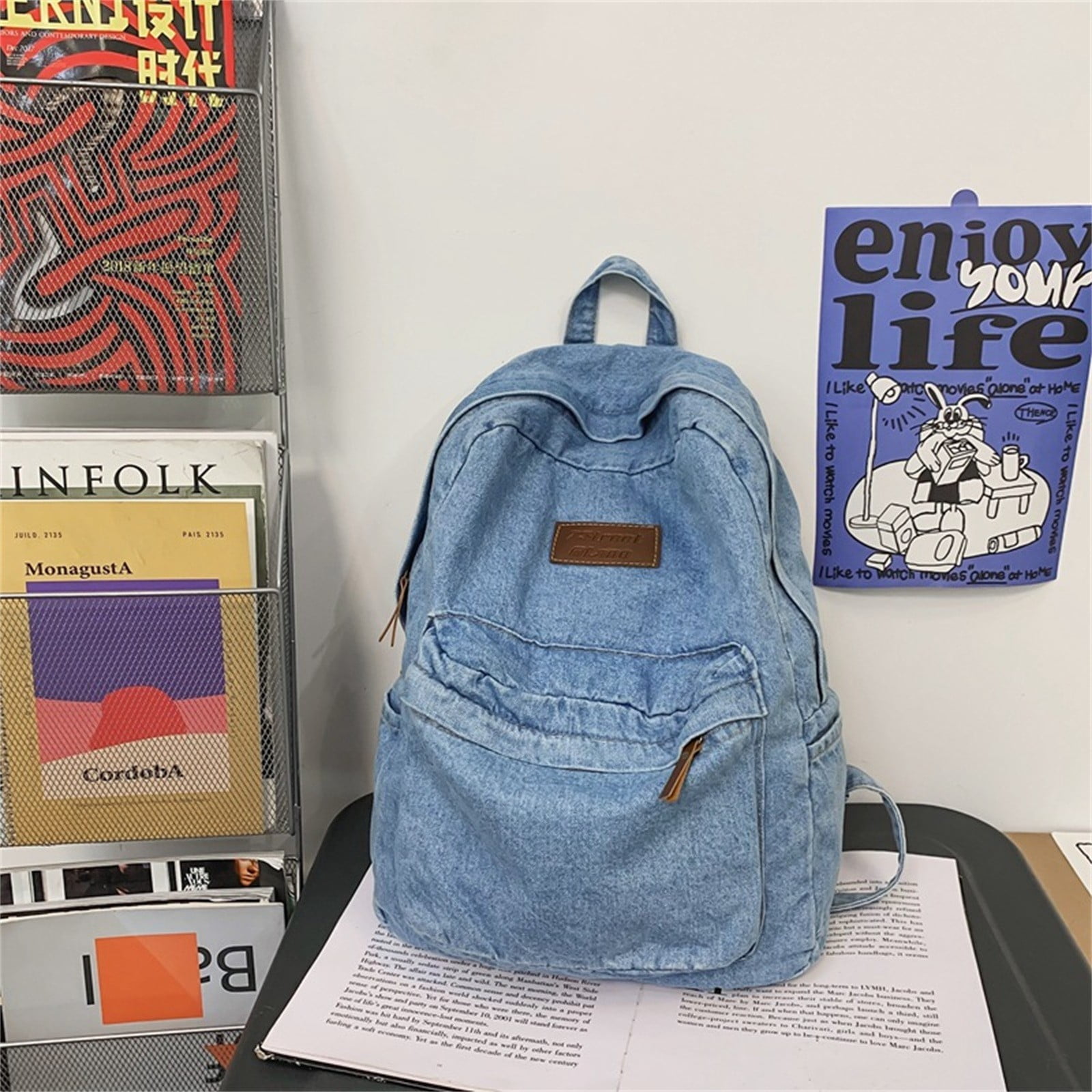 Jeans bag for school sales