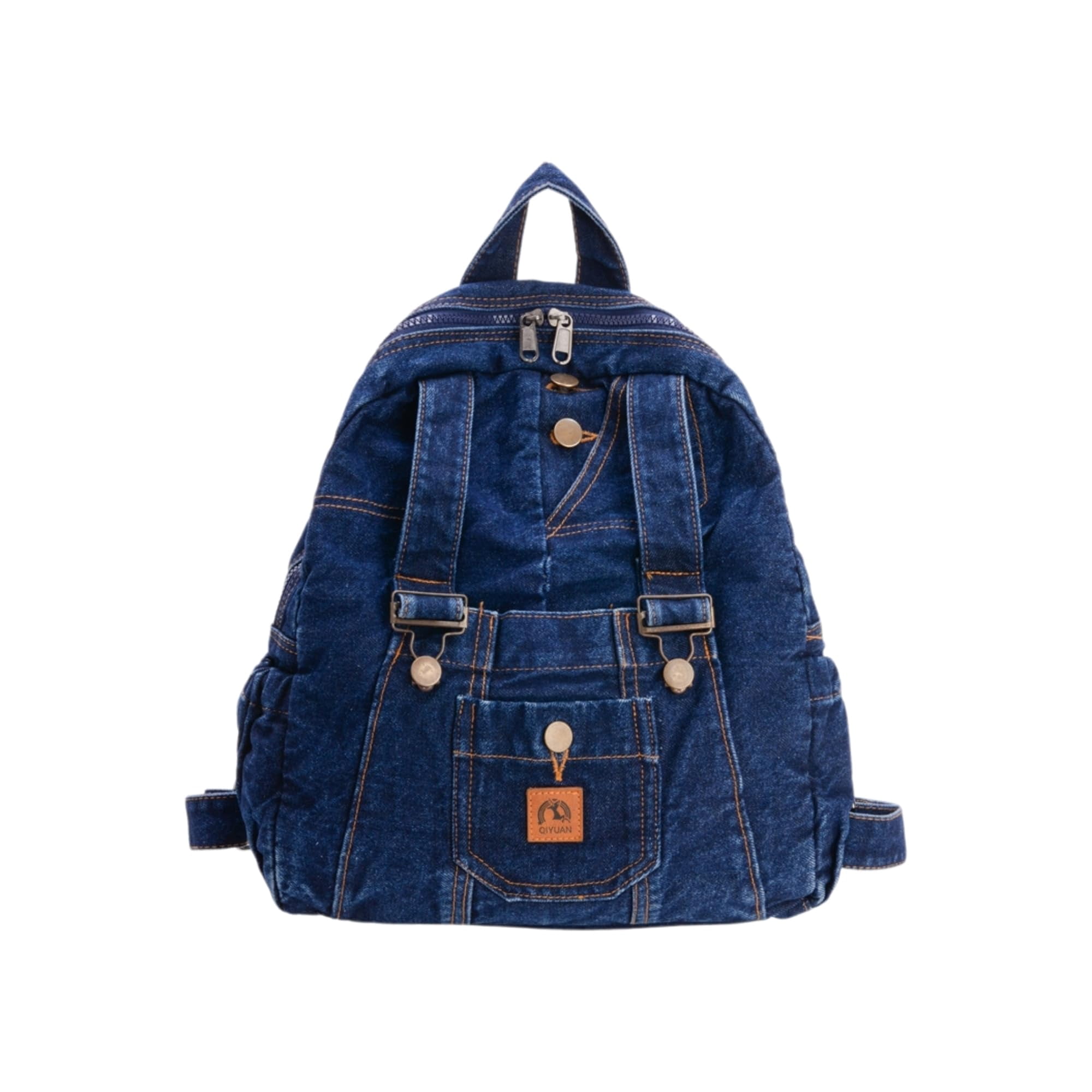 Denim Backpack for Women Vintage Y2K Grunge Style Lightweight