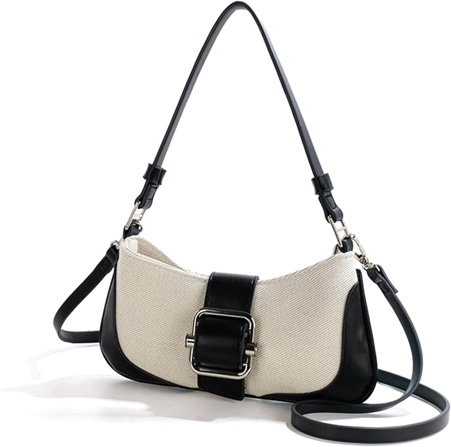 Denim Bag for Women Mini Hobo Purse Leather Canvas Crossbody Small Tote