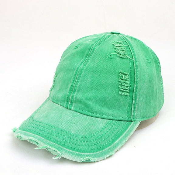 Denim Baseball Cap for Men & Women Vintage Ribbed Washed Snapback Hats Unisex Adjustable Solid Color Sun Protection Plain Athletic Ball Hat