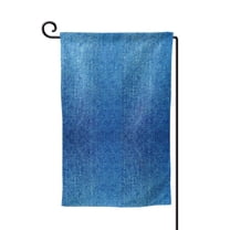 Denim Blue Garden Flag Vertical Double Sided Yard Outdoor Decoration 12.5 x 18 Inch Square