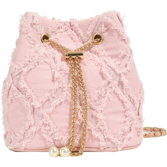 Denim Bucket Bag, Jean Purses for Women Denim Crossbody Bags Hobo Bag Drawstring Handbag