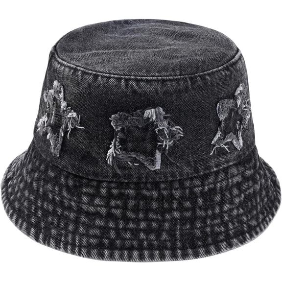 Denim Bucket Hat for Women Festival Safari Boonie Packable Cap Washed Summer Beach Sun Hats