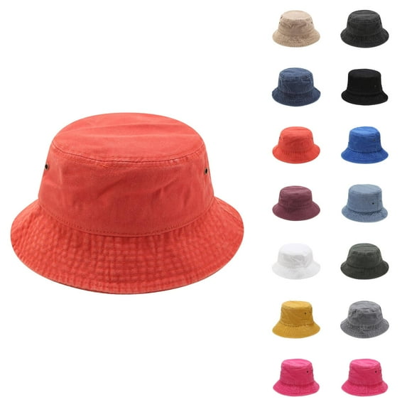 Denim Bucket Hat for Women - Vintage Style Summer Beach Hat Foldable Floppy Beach Hats For Women Outdoor Sun Hats Fashionable Boho Hats