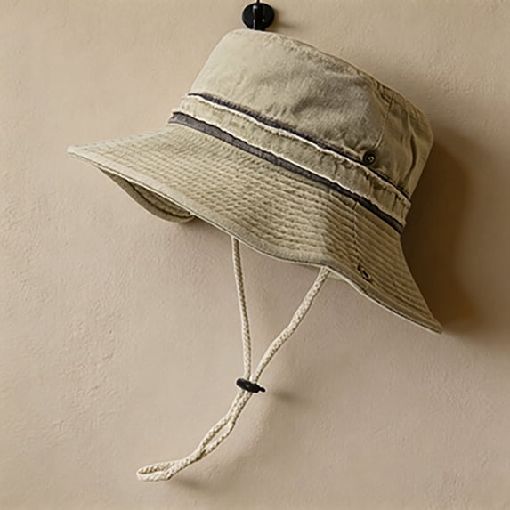 Denim Bucket Hats for Women Men Summer Sun Hat for Fishing Beach Hiking & Camping Unisex Adult Beige, One Size
