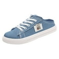 thumbnail image 1 of Denim Casual Shoes for Women, Slip-On Canvas Sneaker with Flexible Sole, Easy Wear for Street Style, Shopping & Weekend Blue 36, 1 of 2