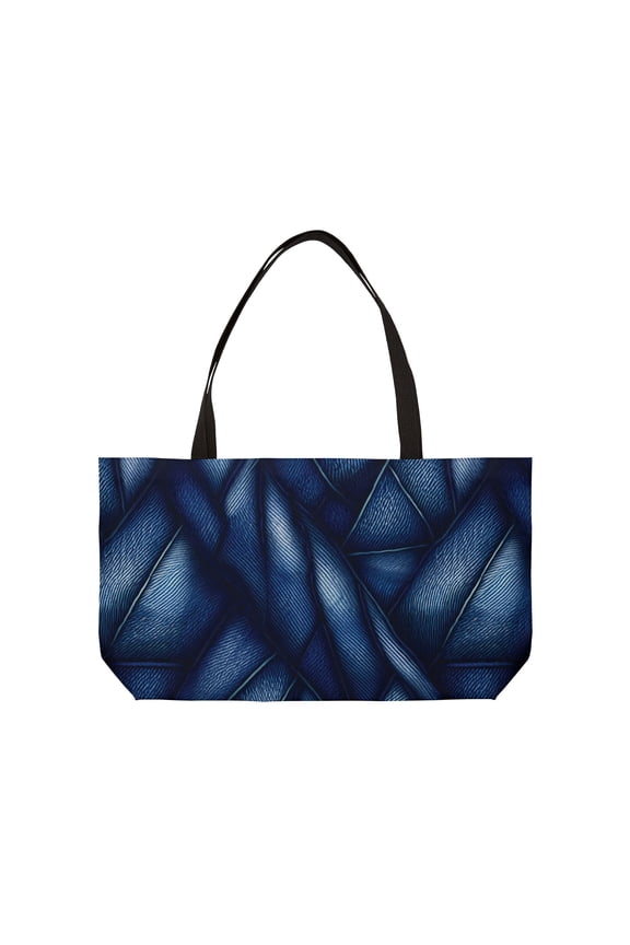 Denim Color Imitation Print Unisex  Weekender Bag  Spun Polyester 24x13 Canvas Bag 5
