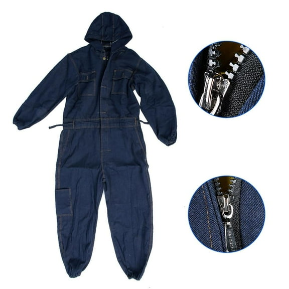 Denim Coverall Electric Welding Suit Labor Insurance Clothes Auto Repairman Workwear High Quality Fit For 170/175/180/185/190cm