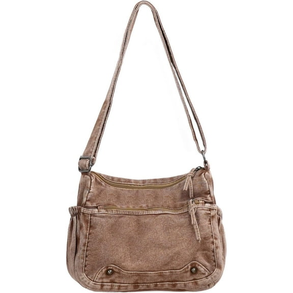 Denim Crossbody Bag Casual Cross body Bag Large Capacity Handbag